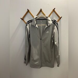 Adidas Men’s Three Stripe Tricot Full Zip Jacket